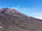Sopka Etna na Sicílii