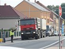 Stavební firma zahájila opravu prtahu Chlumce nad Cidlinou (11. 9. 2019).