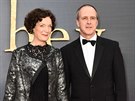 Olwen Mayová a Kevin Doyle na svtové premiée filmu Panství Downton (Londýn,...