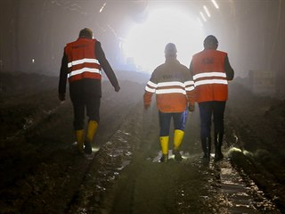 Tunel Deboreč se začal razit loni v prosinci a nyní je hotových 380 metrů z...