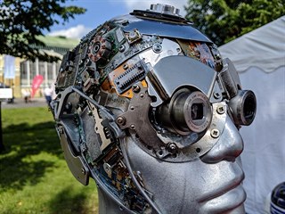 Future Port Prague 2019 (Na snímku je dekorace sci-fi kina Future Gate)