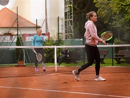 Kateina Siniaková a Barbora Strýcová na tetím roníku Lány Open (9. záí 2019)