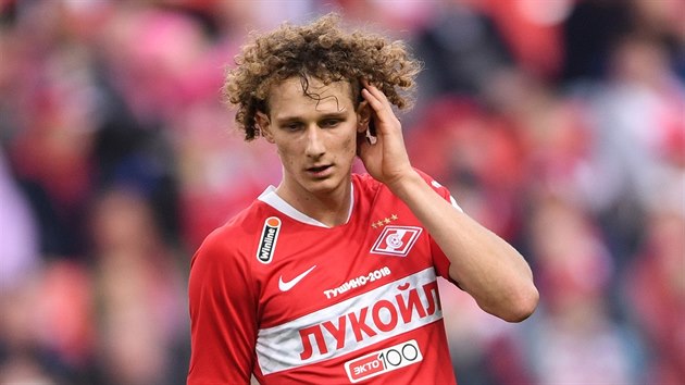 Česk� reprezentant Alex Kr�l v dresu Spartaku Moskva.