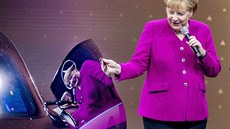 Angela Merkelová na frankfurtském autosalonu 12. záí 2019