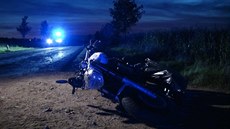 Nehoda smrtelná pro řidiče motocyklu u obce Lubná na Rakovnicku (14. září 2019)
