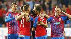 Plze&#328;ská radost z gólu v zápase s Jabloncem