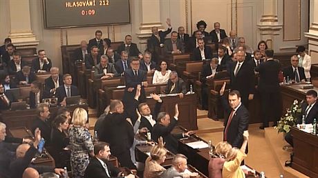 Poslanci Ústavní alobu na prezidenta Zemana zamítli