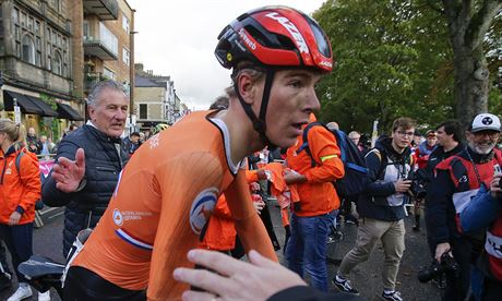 Nils Eekhoff pvodn vyhrál závod cyklist do 23 let  na mistrovství svta v...