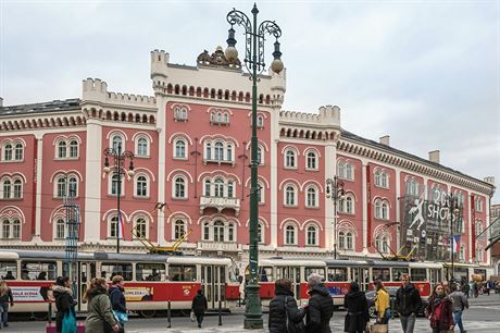 Obchodn centrum Palladium stoj na okraji historickho jdra Prahy. 