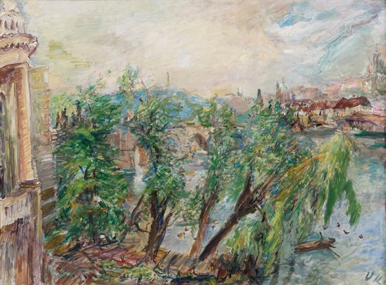 Oskar Kokoschka: Praha  Pohled z kíovnického klátera (1934)