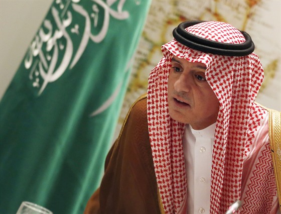 Saúdskoarabský státní ministr pro zahraniní záleitosti Ádil Dubajr na...