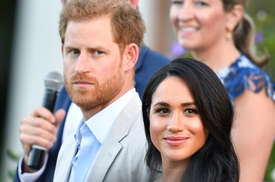 Princ Harry a vévodkyně Meghan na recepci u britského vysokého komisaře v...