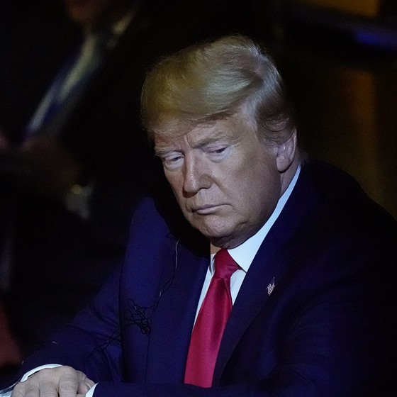 Prezident Spojených stát Donald Trump na klimatickém summitu OSN v New Yorku....