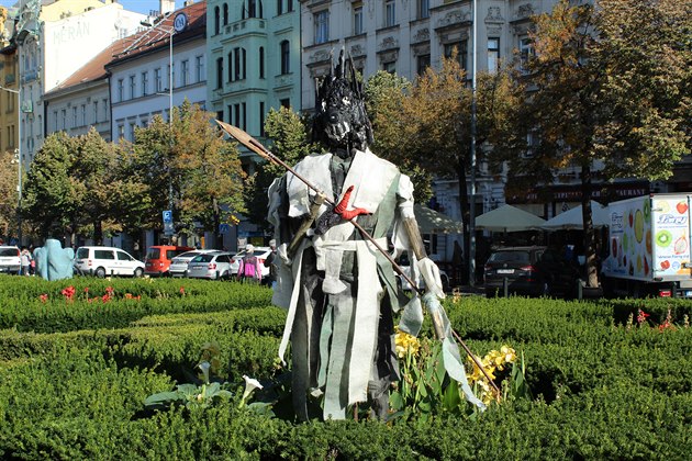 Výstava soch na Václavském námstí