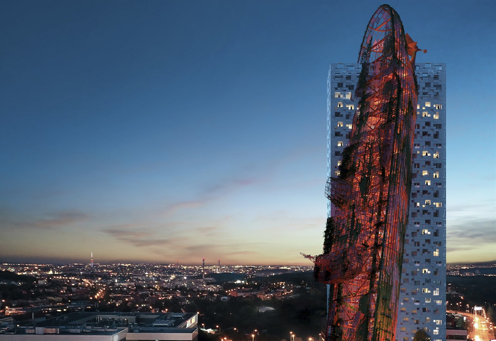 Praha schválila územní plán pro mrakodrap Top Tower u metra Nové Butovice