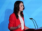 Premiérka Nového Zélandu Jacinda Ardern promlouvá bhem klimatického summitu v...