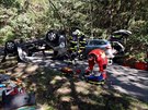 U obce Smrček se v neděli dopoledne čelně střetla dvě osobní auta (22. září...