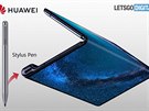 Huawei si patentoval skládací smartphone s dotykovým perem