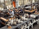 Jednorázová výroba motor Mercedes-Benz Wankel v Untertürkheimu. Rzné motory...