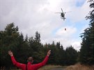 V Jesen�k�ch se zranili dva turist�, pro oba let�l vrtuln�k z�chran���. (28....