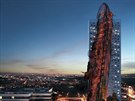 Nejvyšší budovu v Česku s názvem Top Tower (na vizualizaci) chce postavit...