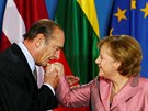 Jacques Chirac a Angela Merkelová (24. 3. 2007)