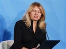 Slovenská prezidentka Zuzana aputová na klimatickém summitu v sídle OSN v New...