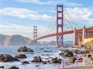 Golden Gate (USA). O jeho stavb bylo rozhodnuto v roce 1930 a byla zahájena 5....