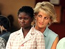 Princezna Diana na návtv Angoly (Luanda, 14. ledna 1997)