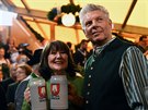 V Mnichov zaal pivní festival Oktoberfest. Zahájení se zúastnil i starosta...