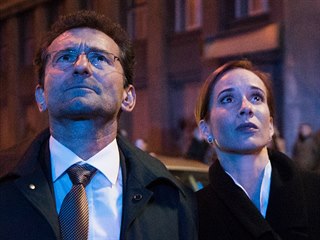 Ondřej Vetchý a Táňa Pauhofová při natáčení filmu Bábovky