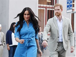 Vévodkyn Meghan a princ Harry (Kapské Msto, 23. záí 2019)