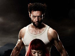 Rila Fukuima a Hugh Jackman ve filmu Wolverine (2013)