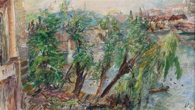 Oskar Kokoschka: Praha  Pohled zkovnickho kltera (1934)