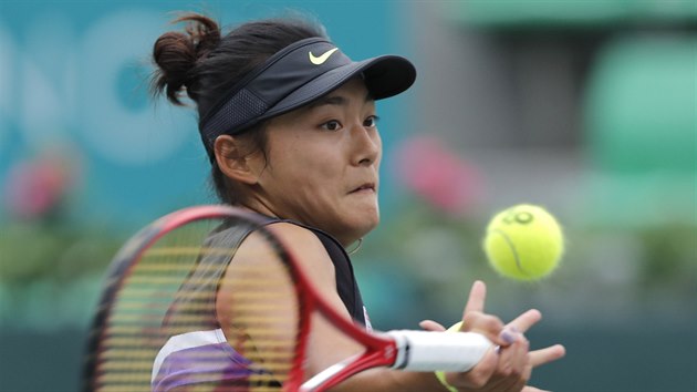 Wang Ja-fan ve tvrtfinle turnaje v Soulu.