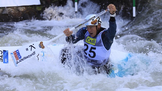 Tom Rak v semifinle mistrovstv svta ve vodnm slalomu v Seu d'Urgell.