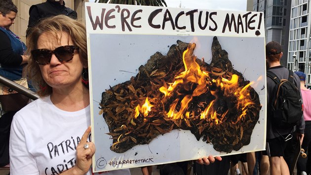 Demonstrace za klima v australskm Melbournu (20. 9. 2019)