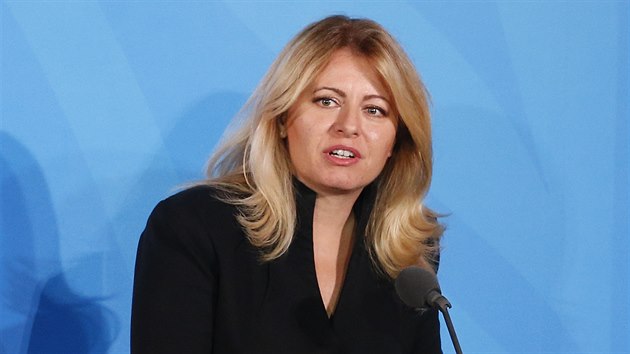 Slovenská prezidentka Zuzana aputová na klimatickém summitu v sídle OSN v New...
