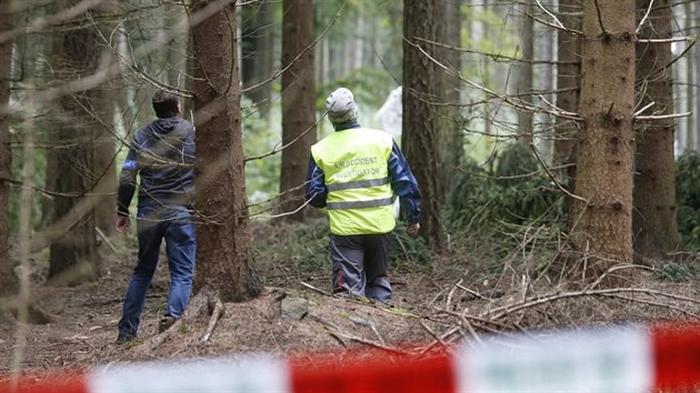 P�tr�n� po letadle skon�ilo. Policist� jeho trosky na�li v lese u obce Petrovice u M���na na Klatovsku. Zem�eli v n�m dva lid�.  (27. 9. 2019)