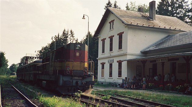 Koncov� stanice Mal� Mor�vka v �ervenci 1991.
foto: Martin Kub�k