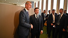 Premiér Andrej Babiš (vlevo) se na Valném shromáždění OSN v New Yorku setkal s...