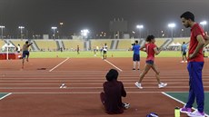 Poslední pípravy ped pátením startem MS v atletice v Dauhá.