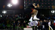Americký skateboardista Nyjah Huston na mistrovství sv�ta