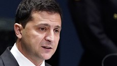 Ukrajinský prezident Volodymyr Zelenskyj na 74. zasedání Valného shromádní...