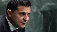 Ukrajinský prezident Volodymyr Zelenskyj na 74. zasedání Valného shromádní...