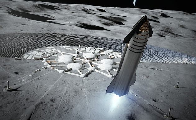 Boj o prestiž i peníze dočasně zastavil vývoj lunárního modulu SpaceX