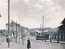 Kladensko-nuick drha kiuje v Kladn dnen ulici Josefa Hory, rok 1916....