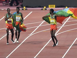 Etiopan slav spch v bhu na 5000 metr na MS v Dauh.