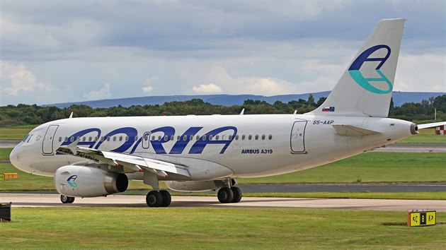 Airbus A319 v barvch Adria Airways