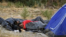 V uprchlickém táboe Moria na eckém ostrov Lesbos vypukl poár. (30. záí...